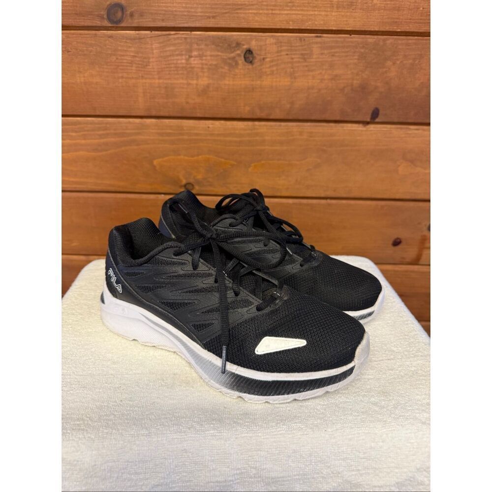 Fila Women's Memory Sequence 2 Athletic Sneakers black/white Sz 8